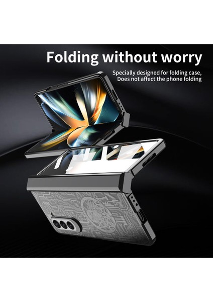 Samsung Galaxy Z Fold5 5g Elektraptaşlama Telefon Kılıfı Her Şey Dahil Pc Kapağı (Yurt Dışından)