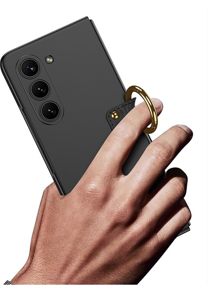 Samsung Galaxy Z Fold5 5g Yüzük Kickstand Telefon Kapağı Şok Geçirmez Sert Pc Kılıfı (Yurt Dışından) fiyatları