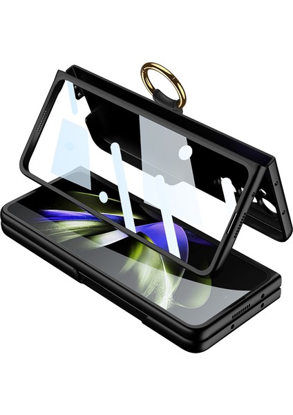 Samsung Galaxy Z Fold5 5g Yüzük Kickstand Telefon Kapağı Şok Geçirmez Sert Pc Kılıfı (Yurt Dışından) modelleri