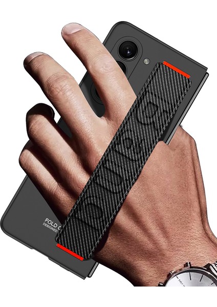 Samsung Galaxy Z Fold5 5g Telefon Kılıfı Pu Derisi+Pc El Kayışı Telefon Kapağı (Yurt Dışından) fiyatları