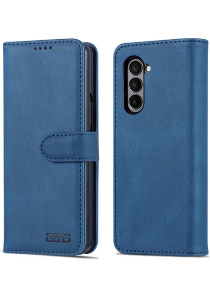 Samsung Galaxy Z Fold5 5g Pu Deri Cüzdan Telefon Kılıfı Kickstand Shockproof Cover (Yurt Dışından)