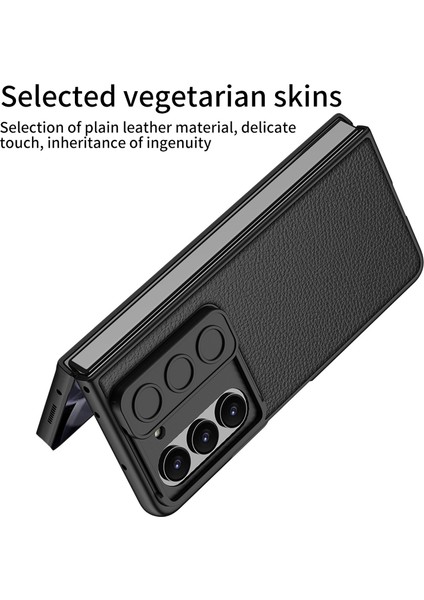 Samsung Galaxy Z Fold5 5g Sert Pc+Pu Slim Telefon Kılıfı Koruyucu Kılıf (Yurt Dışından) fiyatları