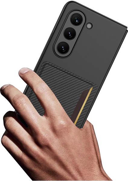 Samsung Galaxy Z Fold5 5g Sabit Pc Telefon Kılıf Kart Tutucu Ultra Yetenekli Kapak (Yurt Dışından)