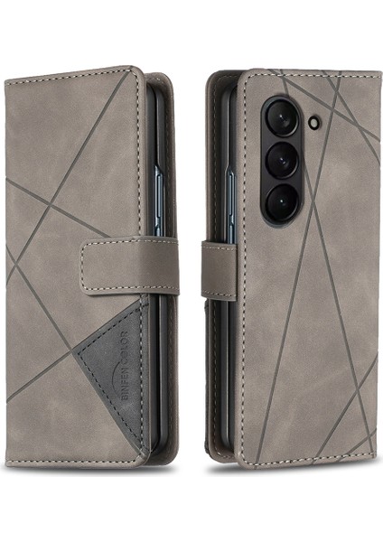 Samsung Galaxy Z Fold5 5g Baskılı Stand Telefon Kılıfı Pu Deri Cüzdan Kapağı (Yurt Dışından) fiyatları