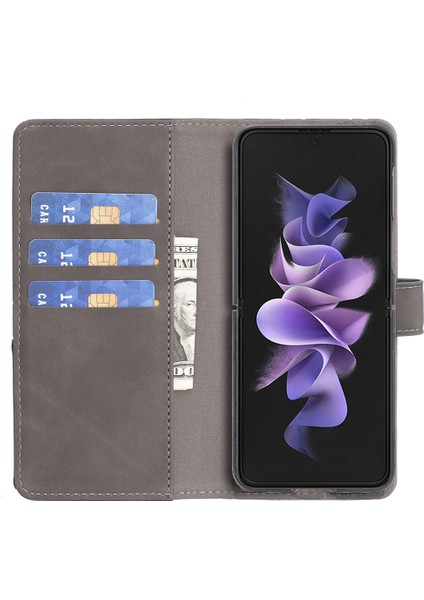 Samsung Galaxy Z Fold5 5g Baskılı Stand Telefon Kılıfı Pu Deri Cüzdan Kapağı (Yurt Dışından) fırsatları