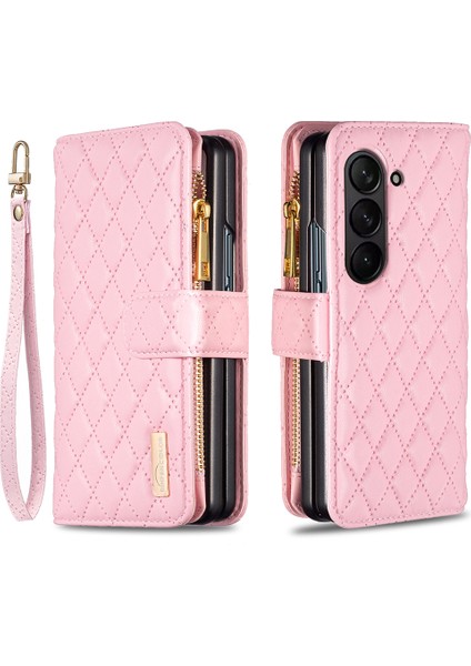 Samsung Galaxy Z Fold5 5g Fermuarı Cep Cüzdan Deri Kılıf Stand Telefon Kapağı (Yurt Dışından)