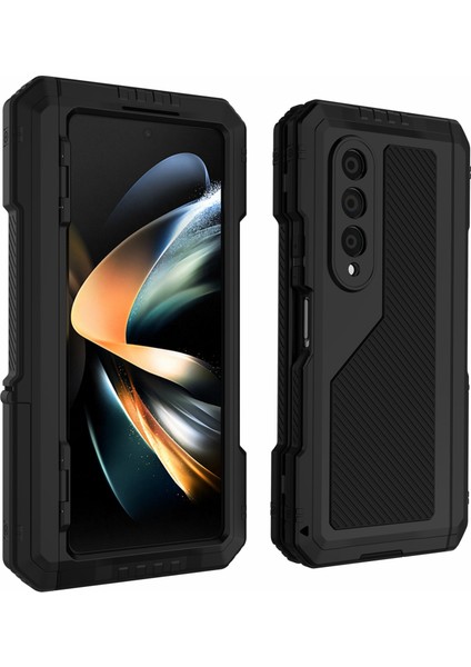 Samsung Galaxy Z Fold4 5g Telefon Kasası Şok Geçirmez Toz Geçirmez Kickstand Koruyucu Kapak (Yurt Dışından)