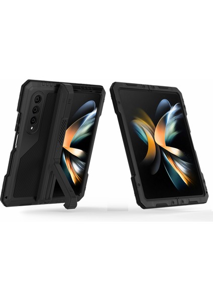 Samsung Galaxy Z Fold4 5g Telefon Kasası Şok Geçirmez Toz Geçirmez Kickstand Koruyucu Kapak (Yurt Dışından) fırsatları