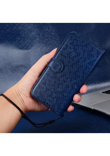 Samsung Galaxy Z Fold5 5g Baskılı Dot Desen Telefon Kapağı Pu Deri Stand Kılıfı Cüzdan Kabuğu (Yurt Dışından)