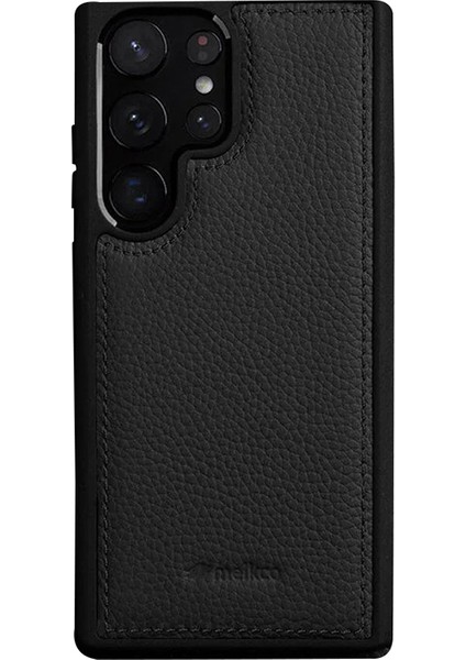 Samsung Galaxy S23 Ultra Telefon Kapağı Inek Deri Kaplamalı Sert Pc Ince Kılıf (Yurt Dışından)
