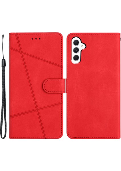 Samsung Galaxy S23 Fe Telefon Kapak Crazy Horse Doku Kabuk Pu Deri Telefon Standı Kılıf Cüzdan (Yurt Dışından)