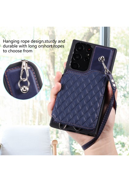 Samsung Galaxy S23 Ultra Rhombus Rfıd Engellemeli Pu+Tpu Telefon Kapağı (Yurt Dışından) indirimleri