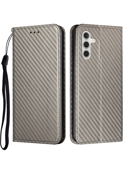Samsung Galaxy S23 Fe Karbon Fiber Doku Deri Cüzdan Kılıfı Standı Telefon Kapağı (Yurt Dışından) fiyatları
