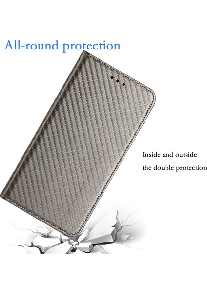 Samsung Galaxy S23 Fe Karbon Fiber Doku Deri Cüzdan Kılıfı Standı Telefon Kapağı (Yurt Dışından) indirimleri