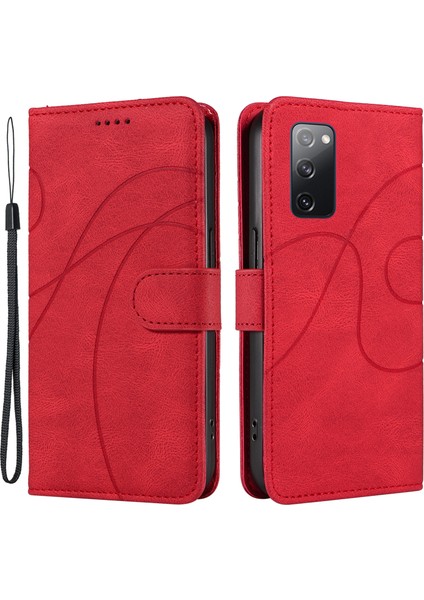 Samsung Galaxy S20 Fe / S20 Fe 2022 / S20 Lite Cüzdan Deri Telefon Kapağı Baskılı Stand Kılıfı (Yurt Dışından)