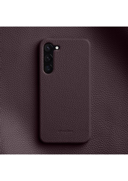 Samsung Galaxy S22+ 5g Koruyucu Kılıf, Inek Deri Kaplamalı Pc Telefon Kapağı (Yurt Dışından)