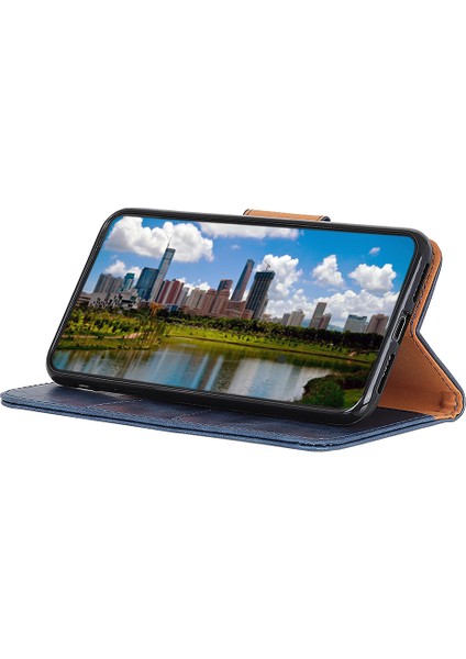 Samsung Galaxy S23 Fe Çılgın At Doku Telefon Kılıfı Bölünmüş Deri Cüzdan Stand Kapağı (Yurt Dışından)