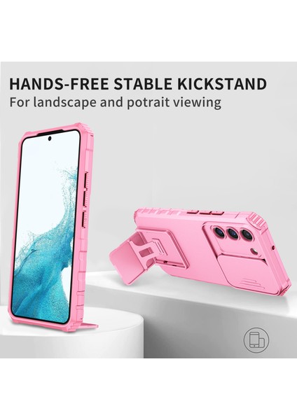 Samsung Galaxy S22 5g Pc+Tpu Kickstand Kapak Slayt Lens Kalkanı Telefon Kasası (Yurt Dışından) fırsatları