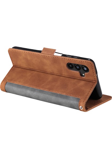 Samsung Galaxy S23 Fe Stand Cüzdan Flip Kapak Pu Deri Retro Kılıfı Bilek Kayışı ile Kabuk (Yurt Dışından) modelleri