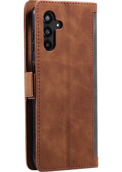 Samsung Galaxy S23 Fe Stand Cüzdan Flip Kapak Pu Deri Retro Kılıfı Bilek Kayışı ile Kabuk (Yurt Dışından) indirimleri
