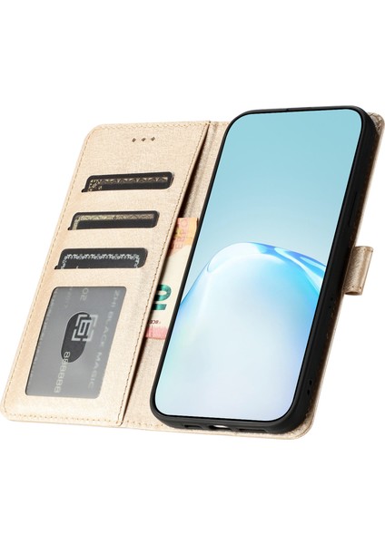 Samsung Galaxy S21+ 5g Pu Deri+ Tpu Telefon Koruyucusu, Cüzdan Işlevi Stand Ipek Doku Flip Case El Kayışı ile (Yurt Dışından)