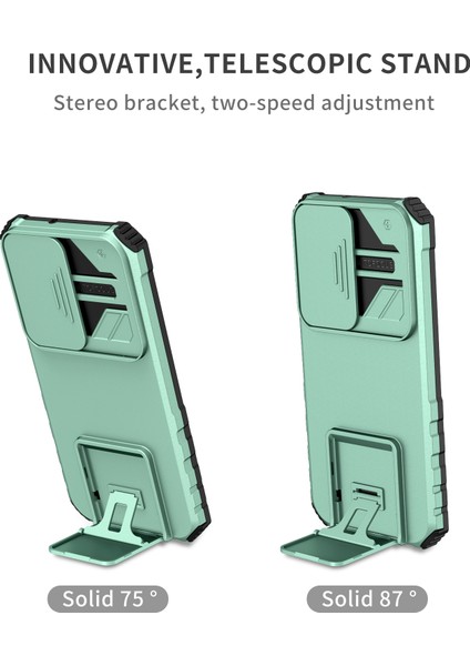 Samsung Galaxy S22 5g Pc+Tpu Kickstand Kapak Slayt Lens Kalkanı Telefon Kasası (Yurt Dışından) indirimleri