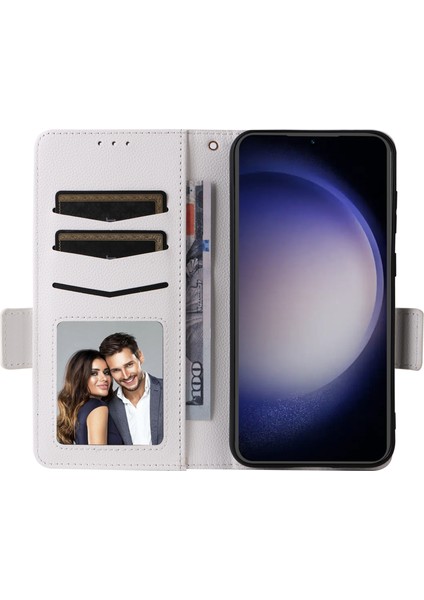 Samsung Galaxy S23 Fe Antrlak Antik Lıtchı Dokusu Pu Deri Kılıf Cüzdan Stand Telefon Kapağı Kayışlı (Yurt Dışından) modelleri