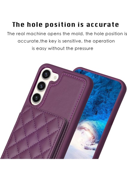 Samsung Galaxy S23+ Telefon Kılıfı Kart Tutucu Çubuğu Pu Deri Kaplamalı Tpu Arka Kapak (Yurt Dışından) modelleri