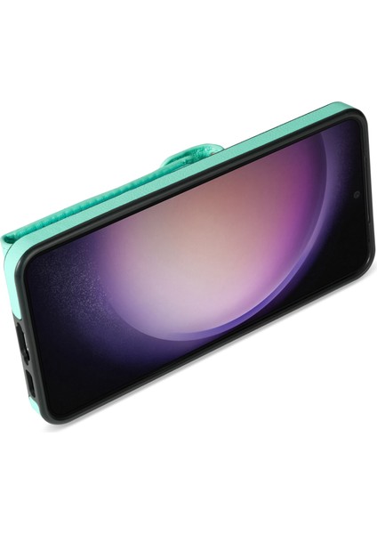 Samsung Galaxy S23+ Kart Yuvaları Fermuar Cep Telefonu Kasası Kickstand Deri Kaplamalı Tpu Kapak (Yurt Dışından) modelleri