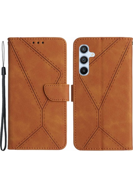 Samsung Galaxy S23 Fe Telefon Kılıfı Cüzdan Baskılı Hat Cilt Touch Pu Deri+Tpu Telefon Stand Kapağı (Yurt Dışından) fiyatları