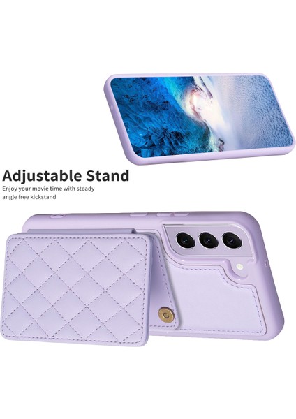 Samsung Galaxy S21 Fe 5g Anti-Drop Deri Kaplamalı Tpu Kapak Telefon Kılıfı Kart Tutucu Kickstand (Yurt Dışından) indirimleri