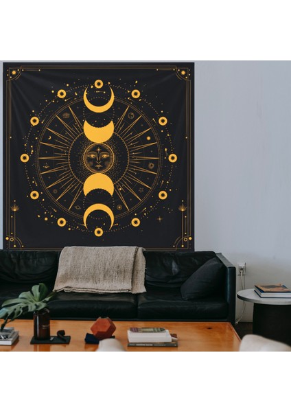 Mystical Moon Phase Duvar Örtüsü