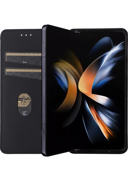 Samsung Galaxy Z Fold5 5g Rhombus Cüzdan Telefon Kılıfı (Yurt Dışından)