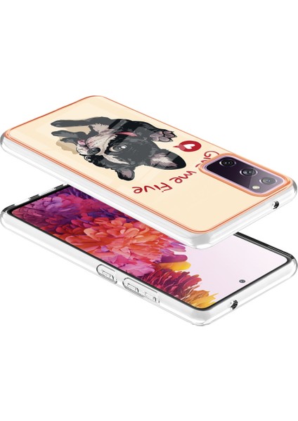 Samsung Galaxy S20 Fe / S20 Fe 2022 / S20 Lite Telefon Kılıfı Tpu Imd Desen Arka Kapak (Yurt Dışından)