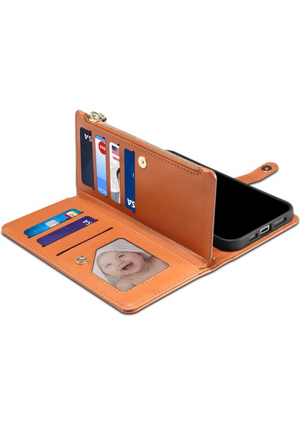 Samsung Galaxy A25 5g Cüzdan Stand Telefon Kılıfı, Fermuarı Cep Rfıd Engelleyen Deri Telefon Kapağı (Yurt Dışından) indirimleri