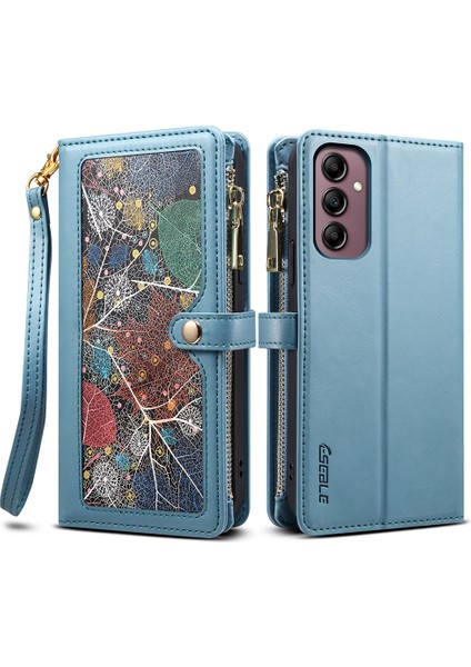 Samsung Galaxy A25 5g Cüzdan Stand Telefon Kılıfı, Fermuarı Cep Rfıd Engelleyen Deri Telefon Kapağı (Yurt Dışından)