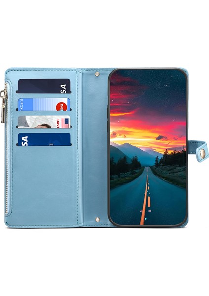 Samsung Galaxy A25 5g Cüzdan Stand Telefon Kılıfı, Fermuarı Cep Rfıd Engelleyen Deri Telefon Kapağı (Yurt Dışından) fiyatları