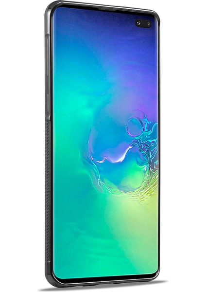 Samsung Galaxy S10 Plus Pu Deri + Tpu + Eva Kılıf Karbon Fiber Doku Koruyucu Telefon Kapağı (Yurt Dışından)