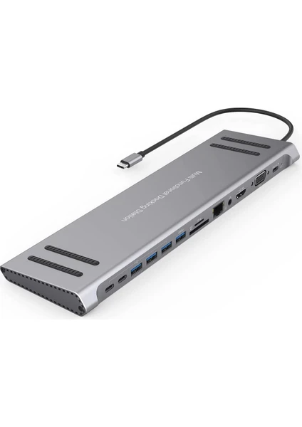 MST-14U Macbook Uyumlu 14IN1 Type-C Çoklayıcı Adaptör