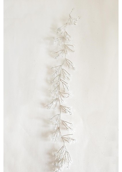 Kristal Boncuklu El Yapımı Gelin Tacı Gelin Saç Aksesuarı indirimleri