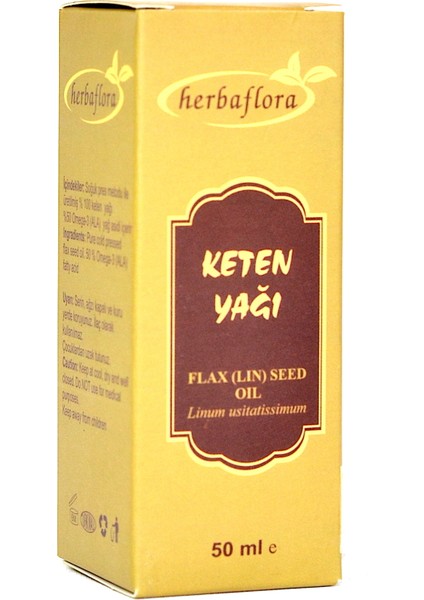 Keten Yağı (Flax Seed Oil) -50 ml