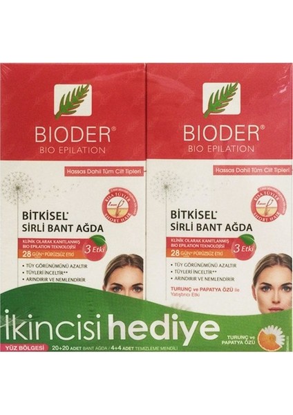 Bitkisel Sirli Bant Ağda - Yüz Bölgesi 2'li