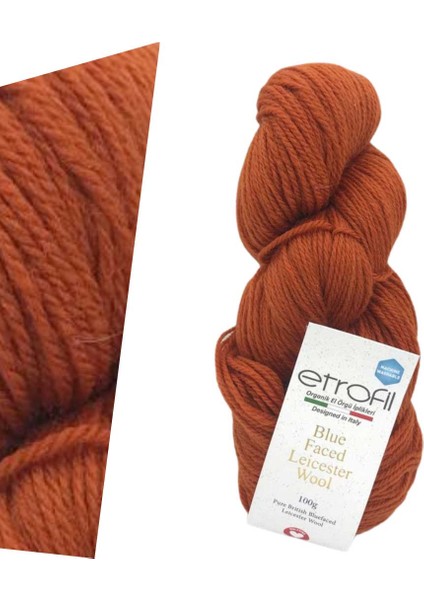 Blue Faced Leicester Wool 72132 Burnt Orange