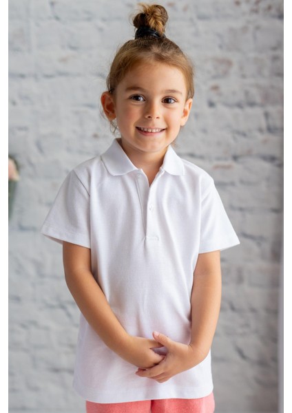 Unisex Çocuk Polo Yaka Kısa Kol T-Shirt fiyatları