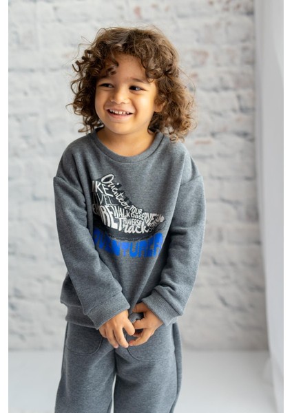Erkek Çocuk Baskılı Sweatshirt