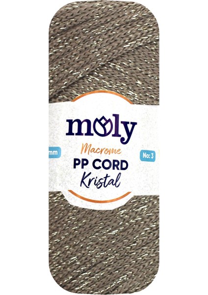 1 mm Moly Kristal Makrome Ipi (52 Bej 1)