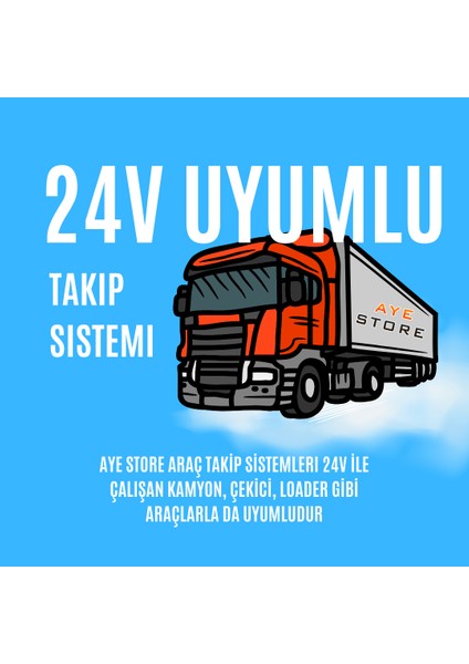 Aye Store Araç Takip Sistemi - 12 Ay Hat ve Program Ücreti Dahil