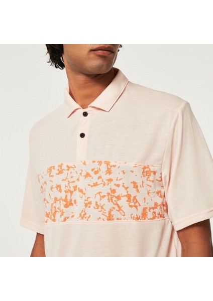 Sand Print Unisex Kısa Kollu Polo T-Shirt modelleri