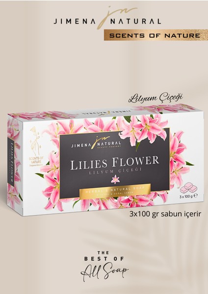 Doğanın Kokuları Bitkisel & Doğal Sabun 3 x 100GR Lüks Kutu - Scentsof Nature Herbal & Natural Soap fiyatları