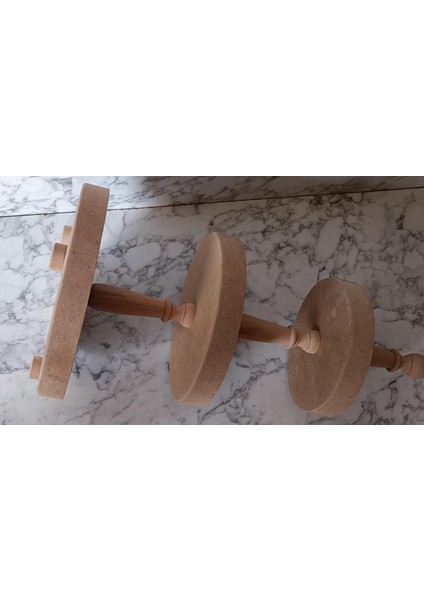 3 Kat Sunumluk Set Çerez Meyve Pasta Ahşap Mdf Kayın Ham El Yapım fırsatları